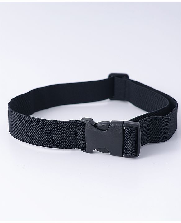 Pine Kids Solid Color Belt  - Black