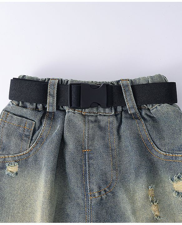 Pine Kids Solid Color Belt  - Black