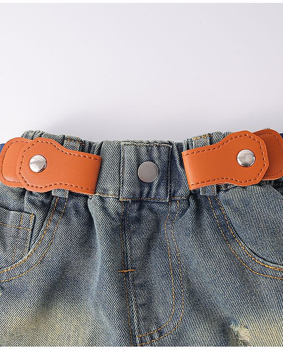 Babyhug Belt With Star Print - Blue