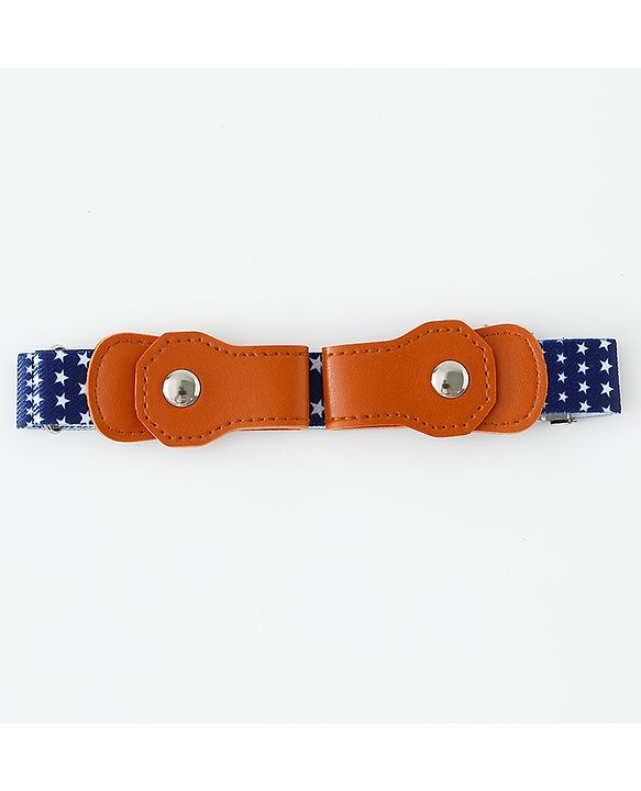Babyhug Free Size Star Printed Belt - Navy Blue