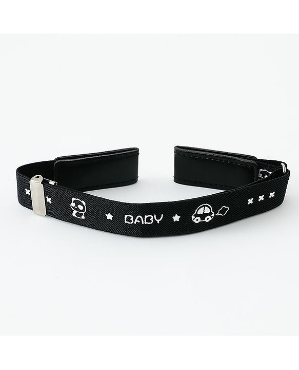 Babyhug Belt With Car Print - Black
