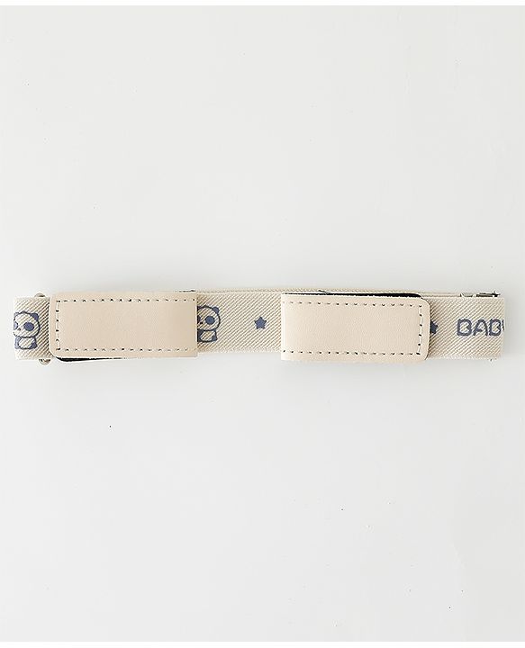 Babyhug Belt With Panda Print - Cream