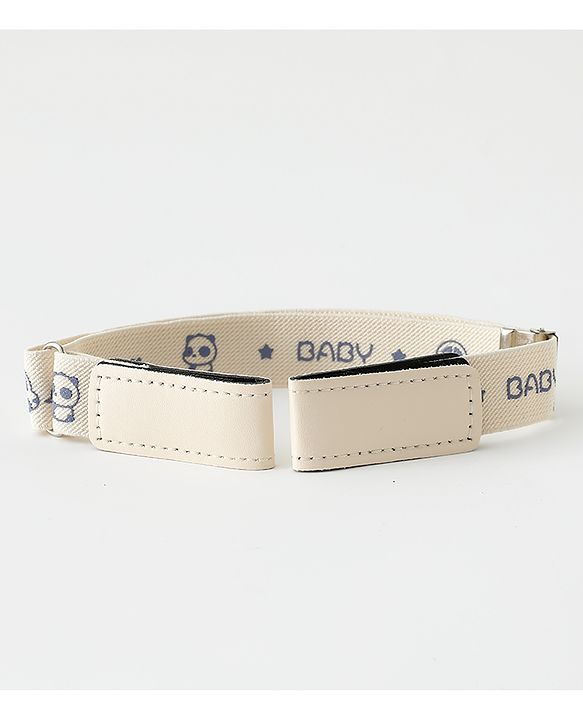 Babyhug Belt With Panda Print - Cream