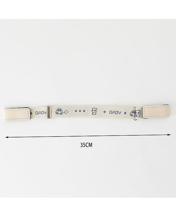 Babyhug Belt With Panda Print - Cream