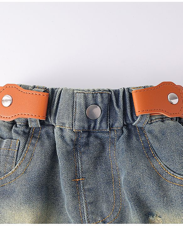 Babyhug Belt with Stripe - Royal Blue