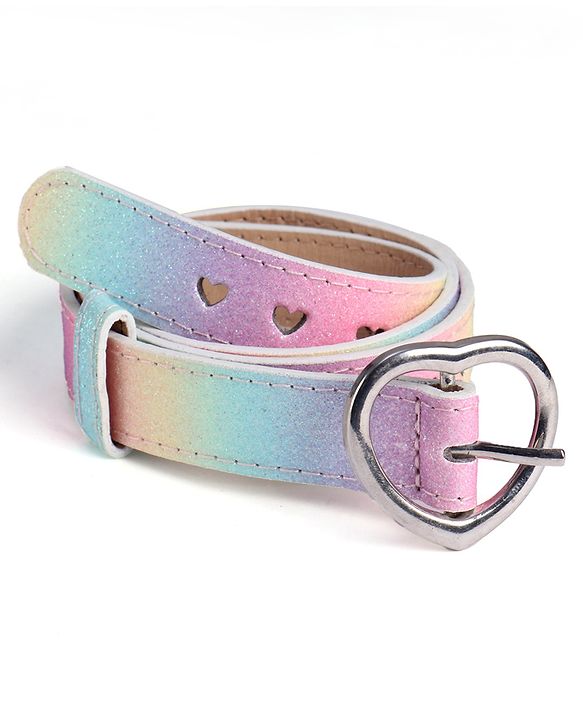 Pine Kids Solid Heart Shape Buckle Belt- Belt Color May Vary
