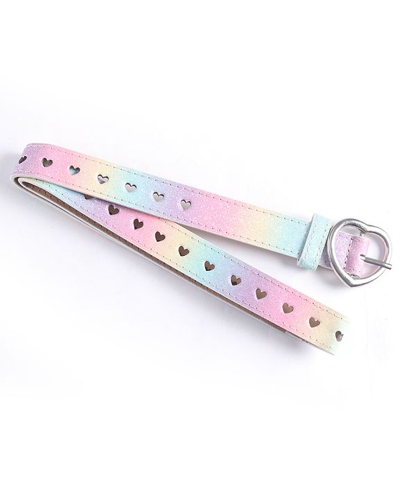 Pine Kids Solid Heart Shape Buckle Belt- Belt Color May Vary