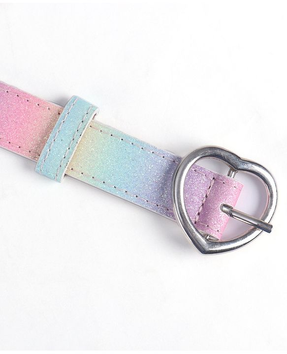 Pine Kids Solid Heart Shape Buckle Belt- Belt Color May Vary
