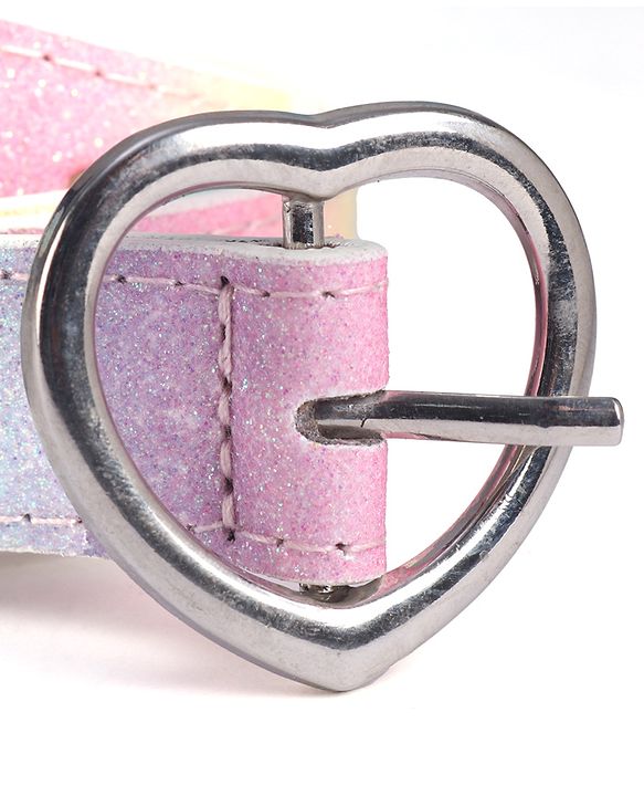 Pine Kids Solid Heart Shape Buckle Belt- Belt Color May Vary