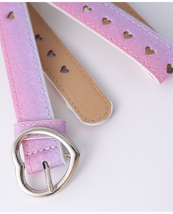 Pine Kids Solid Heart Shape Buckle Belt- Belt Color May Vary