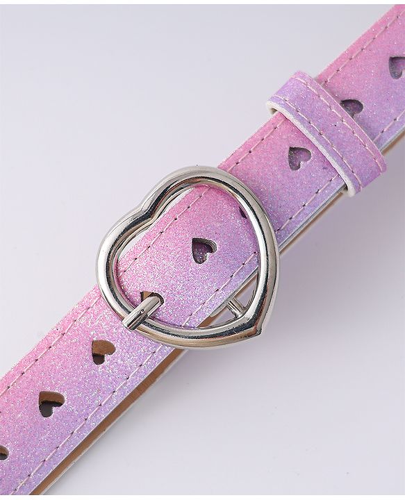 Pine Kids Solid Heart Shape Buckle Belt- Belt Color May Vary
