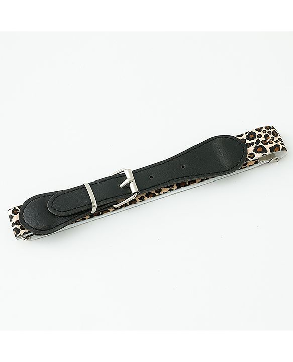 Babyhug Belt with Cheetah Print - Black