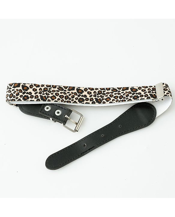 Babyhug Belt with Cheetah Print - Black