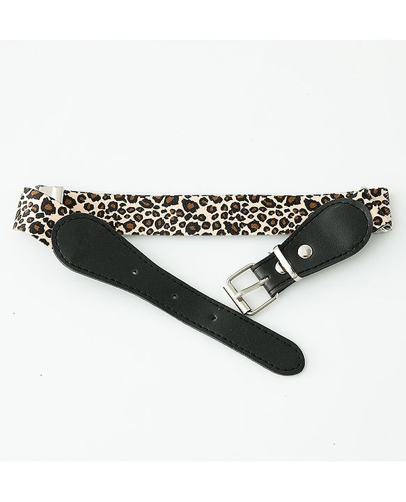 Babyhug Belt with Cheetah Print - Black