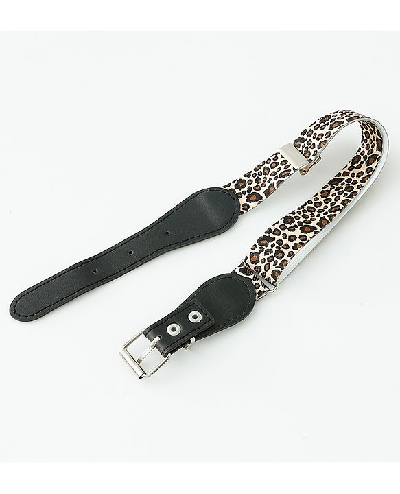 Babyhug Belt with Cheetah Print - Black