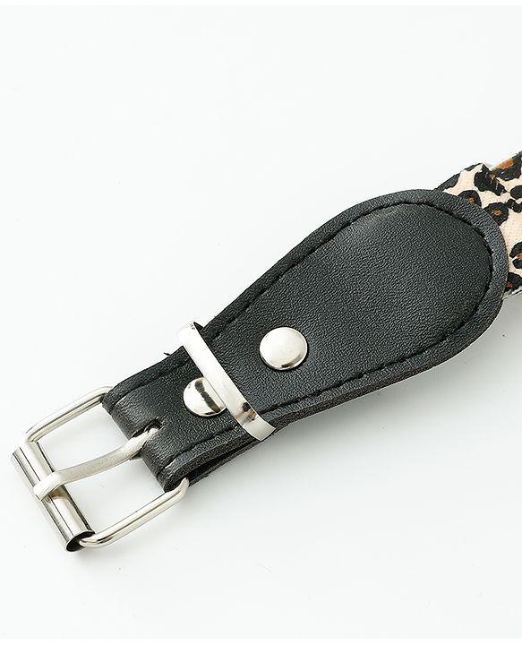 Babyhug Belt with Cheetah Print - Black
