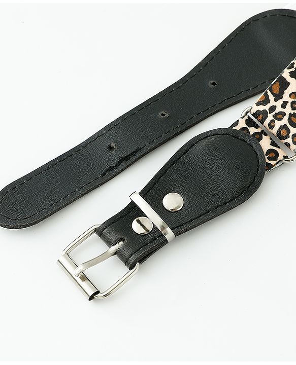 Babyhug Belt with Cheetah Print - Black