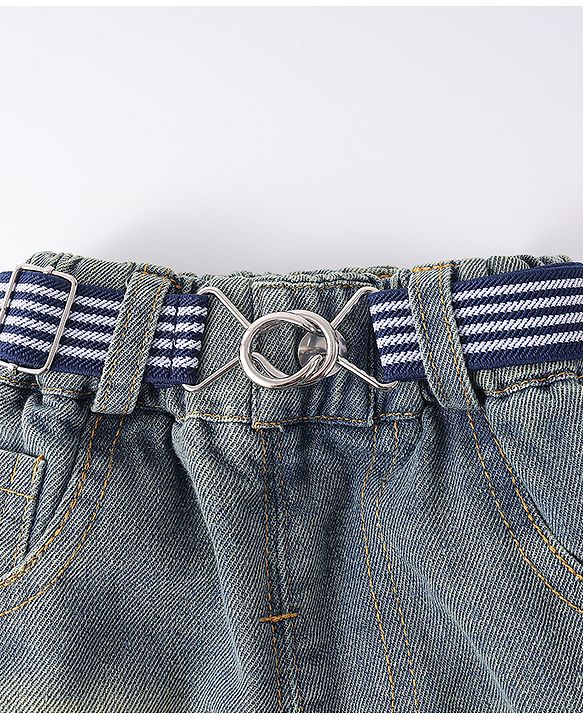 Babyhug Belt With Stripes - Navy Blue