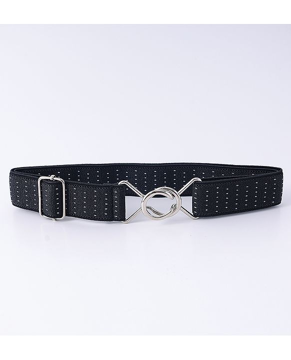Babyhug Belt With Polka Dot Print - Black