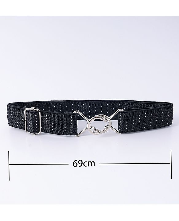 Babyhug Belt With Polka Dot Print - Black