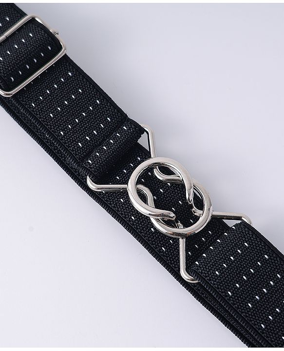 Babyhug Belt With Polka Dot Print - Black