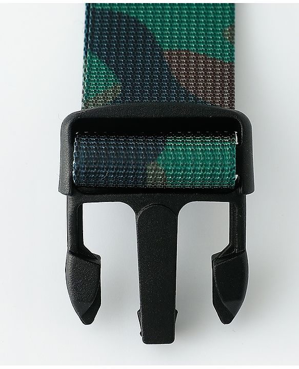 Pine Kids Free Size Belt with Camouflage Print - Dark Green