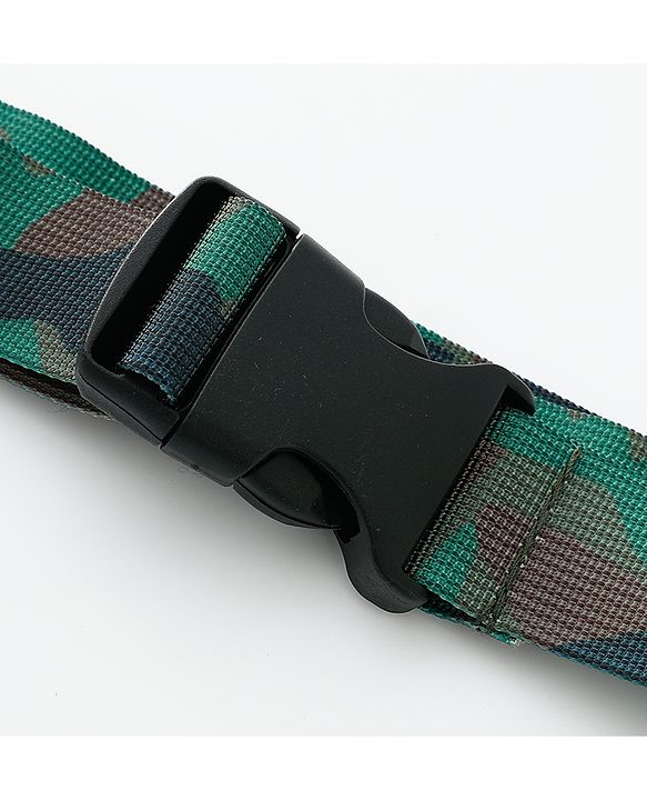 Pine Kids Free Size Belt with Camouflage Print - Dark Green