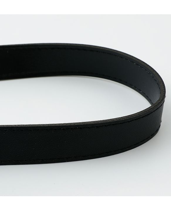 Pine Kids Solid Belt  with attach Wallet - Black