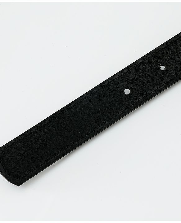 Pine Kids Solid Belt  with attach Wallet - Black