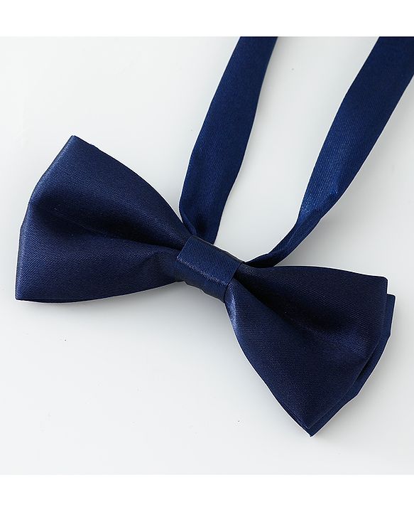 Pine Kids Free Size Bow & Suspender Set - Navy Blue