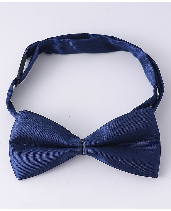 Pine Kids Free Size Bow & Suspender Set - Navy Blue