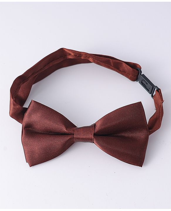 Pine Kids Free Size Bow & Suspender Set - Brown