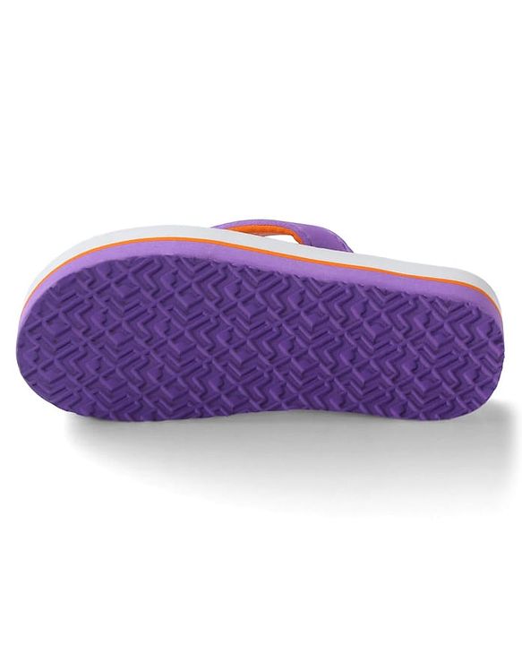 Pine Kids Slip On Floral Printed Flip Flops - Purple