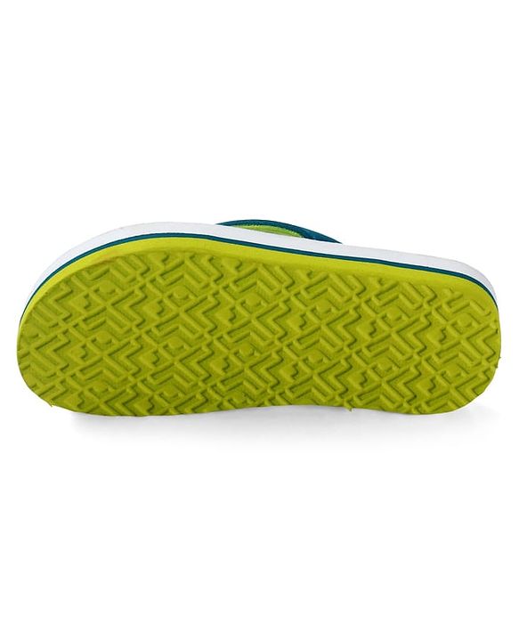Pine Kids Slip On Flip Flops with Beach Theme Print - Blue