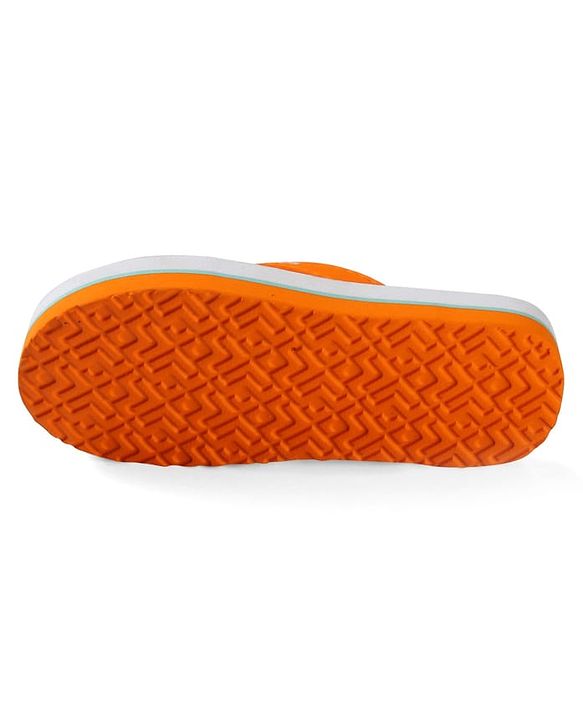 Pine Kids Slip On Flip Flops with Beach Theme Print - White & Blue