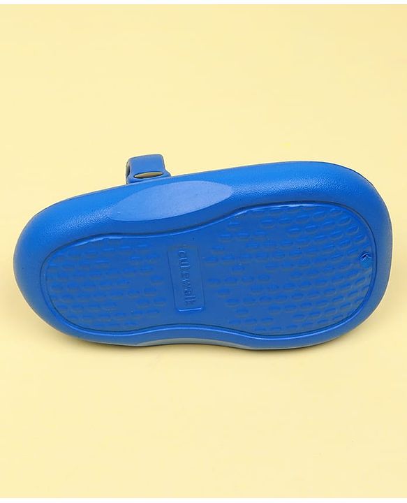 Cute Walk by Babyhug Back Strap Closure Clogs With Space Theme Applique - Blue