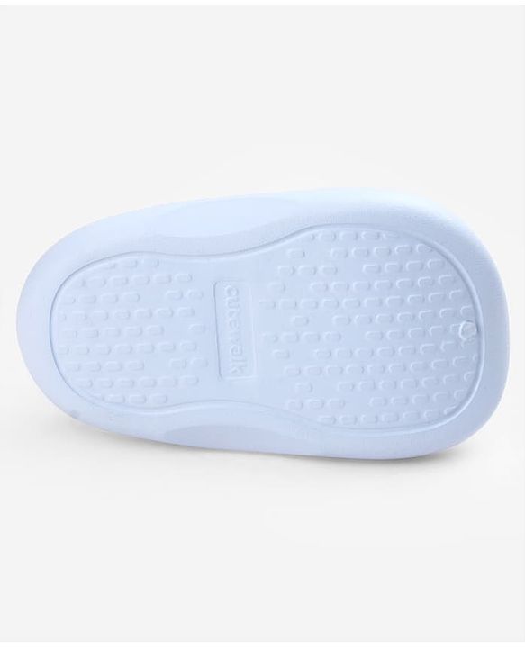 Cute Walk by Babyhug Back Strap Clogs With Applique - Light Blue