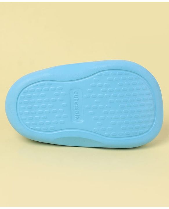 Cute Walk by Babyhug Back Strap Clogs with Fruit Applique - Blue