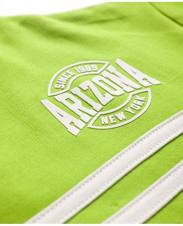 Pine Kids Cotton Knit Full Sleeves Sweatshirt With Arizona Print - Light Green & White