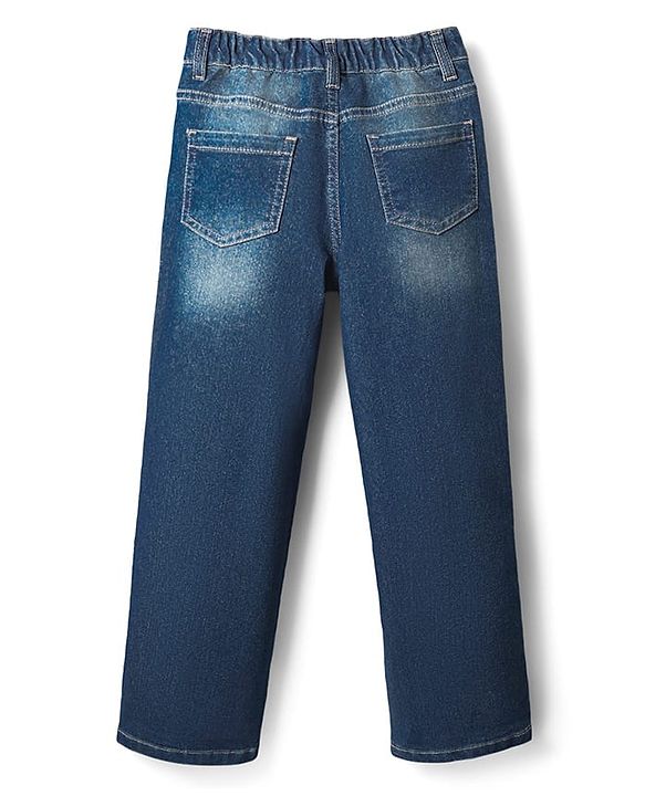 Pine Kids Denim Woven Full Length Cut & Sew Washed Jeans - Blue
