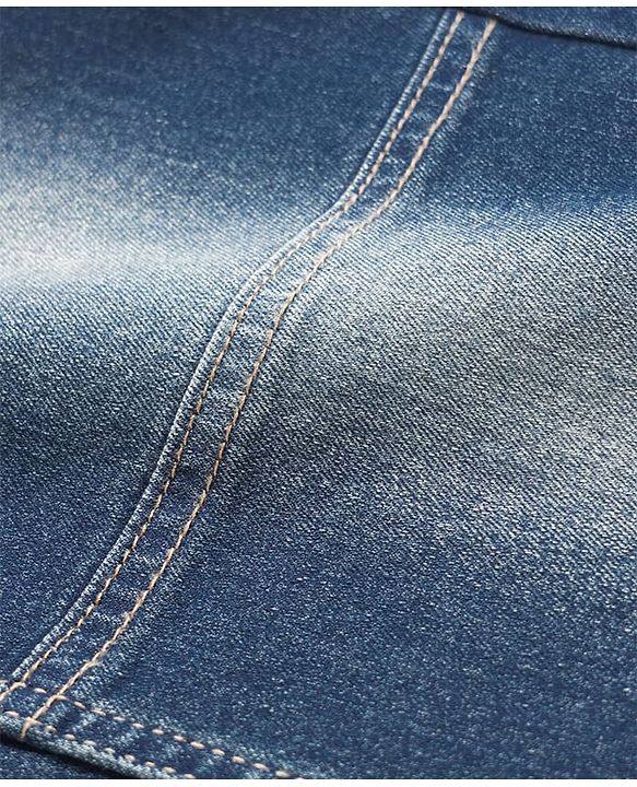 Pine Kids Denim Woven Full Length Cut & Sew Washed Jeans - Blue