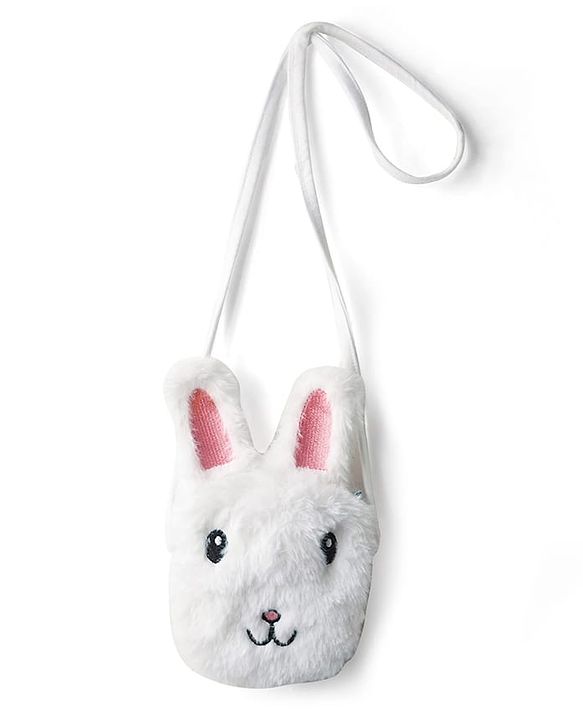 Babyhug 100% Cotton Single Jersey Knit Half Sleeves Top & Shorts Co-ord Set with Bunny Sling Bag & Polka Dot Print - Lilac