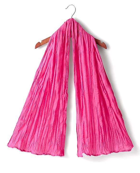 Babyhug Cotton Woven Full Sleeves Embriodered Kurta Pallazo Set With Dupatta - Pink