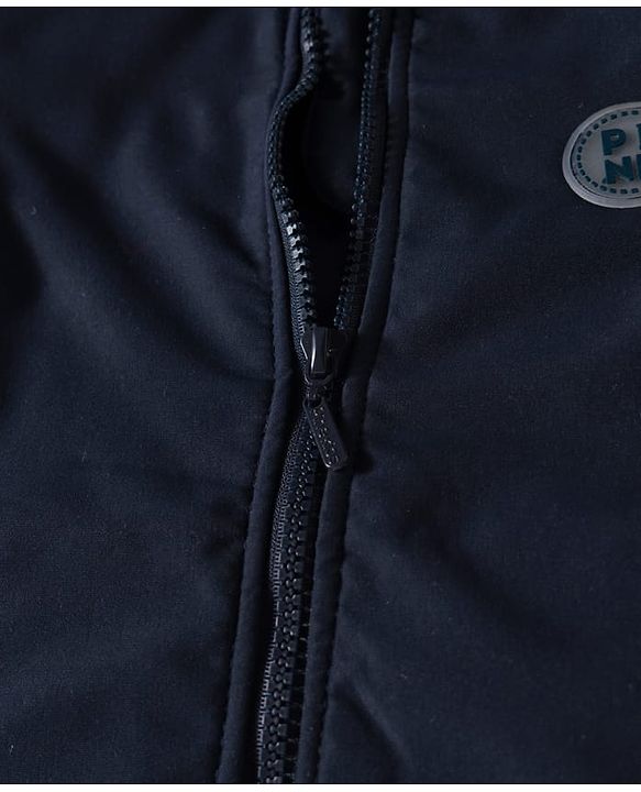 Pine Kids Woven Full Sleeves Padded Jacket - Navy Blue