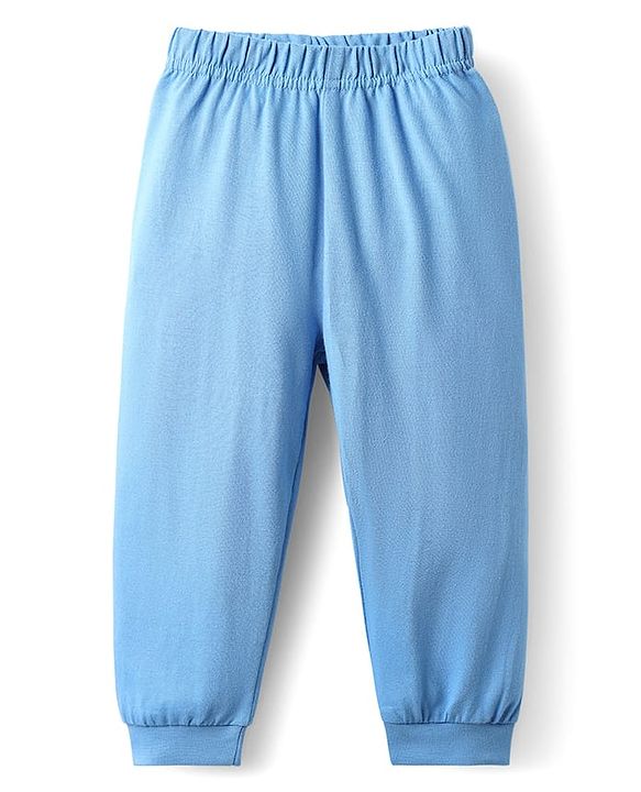 Babyhug Cotton Knit Full Sleeves Night Suit with Doctor Court Print - Blue