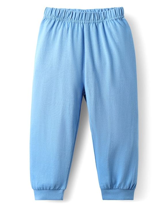 Babyhug Cotton Knit Full Sleeves Night Suit with Doctor Court Print - Blue
