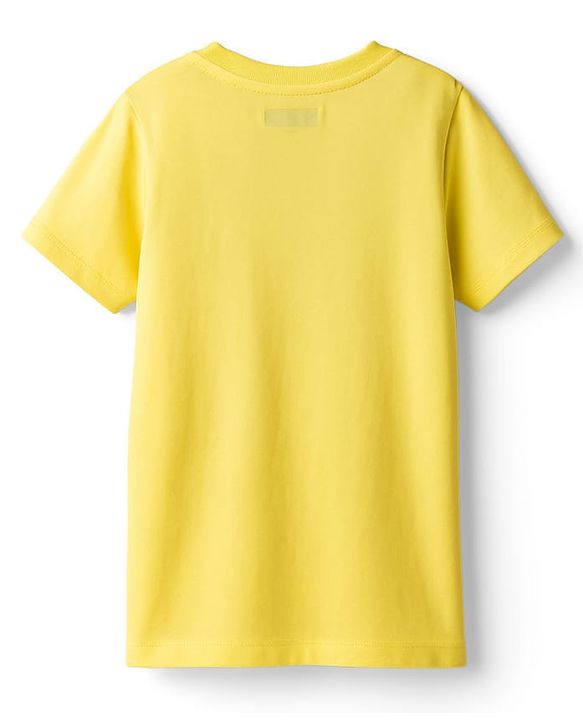 Pine Kids Cotton Knit Half Sleeves T-Shirt With Text Print Pack Of 3 - Yellow Navy Blue & Pink