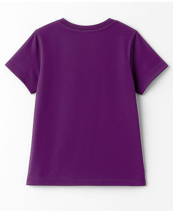 Pine Kids Cotton Knit Half Sleeves Text Printed T-Shirts Pack of 3 - Orange Violet & Green