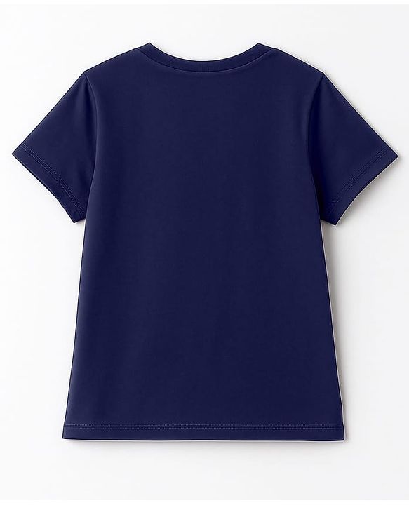 Pine Kids Cotton Knit Half Sleeves T-Shirts with Text Print Pack of 3 - Navy Blue Pink & Green