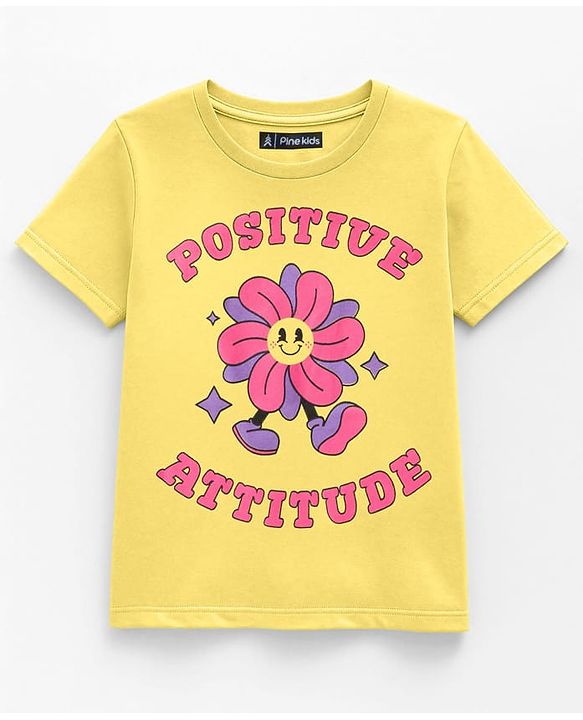 Pine Kids Cotton Knit Half Sleeves T-Shirts with Text Print Pack of 3 - Yellow Red & Purple
